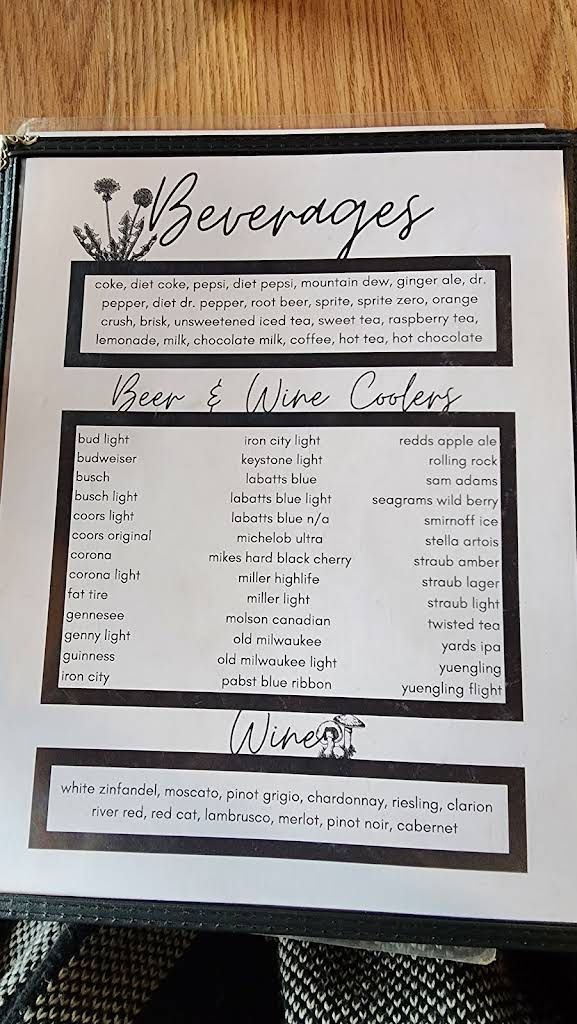 Tack's Inn Menu 4