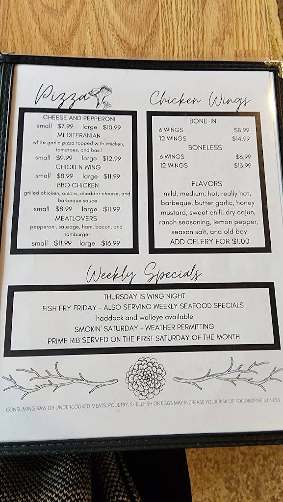 Tack's Inn Menu 6
